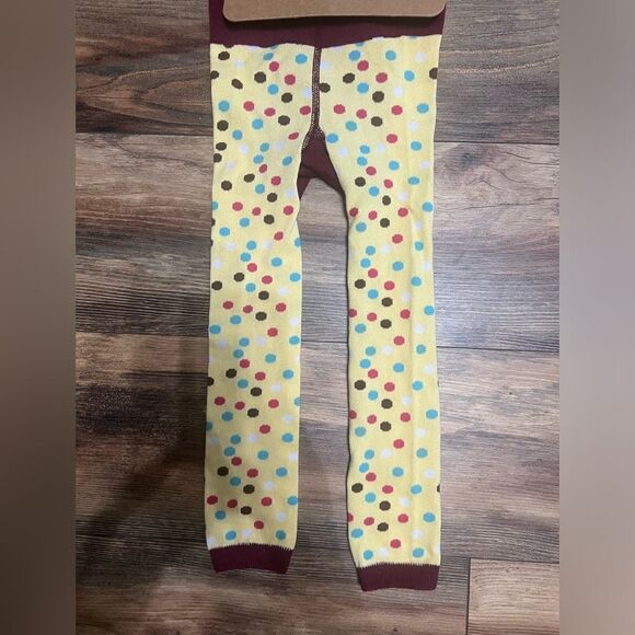 4/$25 Lazy One leggings polka dot bird graphic tweet cheeks size 6 cozy winter - Picture 5 of 5
